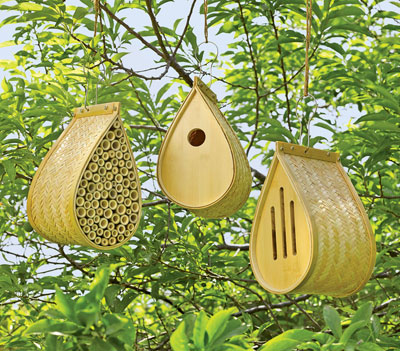 Woven Bamboo Birdhouse